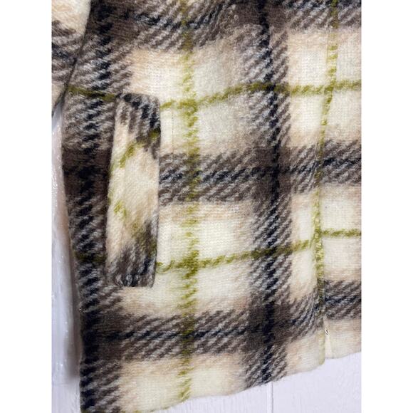 WILFRED FREE ARITZIA "Lyon" Plaid Wool Zipper Shacket US 1/SMALL - Picture 10 of 10